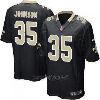 Maglia NFL Game New Orleans Saints Johnson Nero