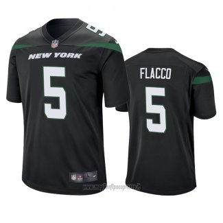 Maglia NFL Game New York Jets Joe Flacco Nero