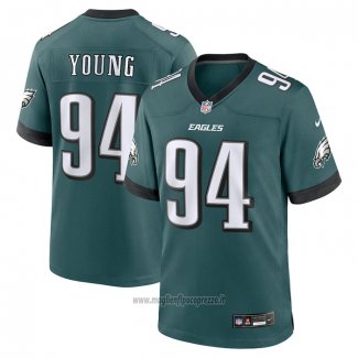 Maglia NFL Game Philadelphia Eagles Byron Young Verde