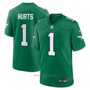 Maglia NFL Game Philadelphia Eagles Jalen Hurts Alternato Verde