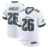 Maglia NFL Game Philadelphia Eagles Saquon Barkley Bianco