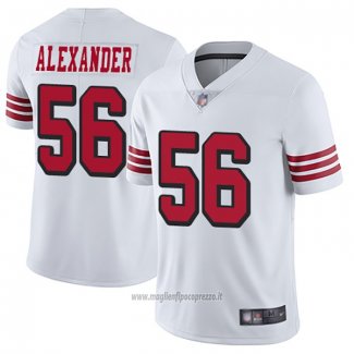 Maglia NFL Game San Francisco 49ers 56 Kwon Alexander Bianco2