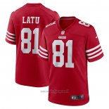 Maglia NFL Game San Francisco 49ers Cameron Latu Rosso