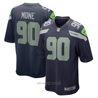 Maglia NFL Game Seattle Seahawks Bryan Mone 90 Blu