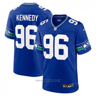 Maglia NFL Game Seattle Seahawks Cortez Kennedy Throwback Retired Blu