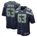 Maglia NFL Game Seattle Seahawks Evan Brown Blu