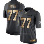 Maglia NFL Gold Anthracite Dallas Cowboys Smith Salute To Service 2016 Nero
