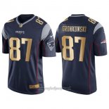 Maglia NFL Gold Game New England Patriots Gronkowski Profundo Blu