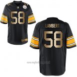 Maglia NFL Gold Game Pittsburgh Steelers Lambert Nero
