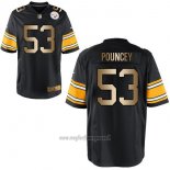 Maglia NFL Gold Game Pittsburgh Steelers Pouncey Nero