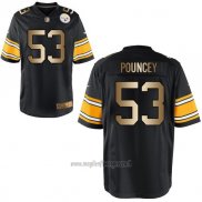 Maglia NFL Gold Game Pittsburgh Steelers Pouncey Nero