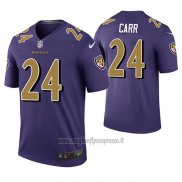 Maglia NFL Legend Baltimore Ravens Brandon Carr Viola Color Rush