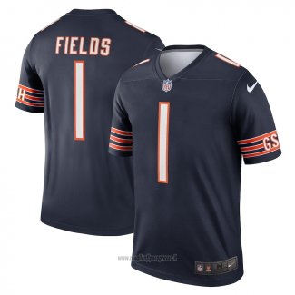 Maglia NFL Legend Chicago Bears Justin Fields Blu
