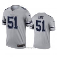 Maglia NFL Legend Dallas Cowboys Bradlee Anae Inverted Grigio