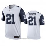 Maglia NFL Legend Dallas Cowboys Men Ezekiel Elliott Bianco Color Rush