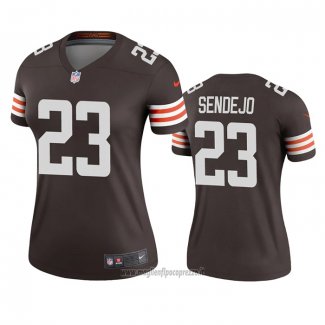 Maglia NFL Legend Donna Cleveland Browns Andrew Sendejo Marrone