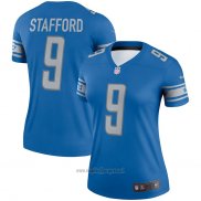 Maglia NFL Legend Donna Detroit Lions Matthew Stafford Blu