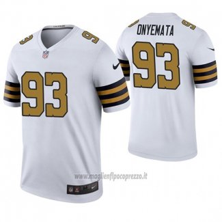 Maglia NFL Legend New Orleans Saints David Onyemata Bianco Color Rush
