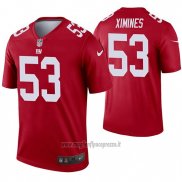 Maglia NFL Legend New York Giants 53 Oshane Ximines Inverted Rosso