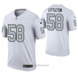 Maglia NFL Legend Oakland Raiders Cory Littleton Bianco Color Rush