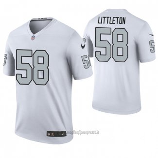 Maglia NFL Legend Oakland Raiders Cory Littleton Bianco Color Rush