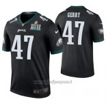 Maglia NFL Legend Philadelphia Eagles Nathan Gerry Nero Super Bowl Lii Champions Color Rush