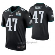 Maglia NFL Legend Philadelphia Eagles Nathan Gerry Nero Super Bowl Lii Champions Color Rush