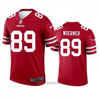 Maglia NFL Legend San Francisco 49ers Charlie Woerner Rosso