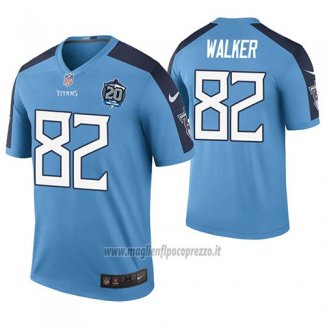 Maglia NFL Legend Tennessee Titans Delanie Walker Blu 20th Anniversary Color Rush