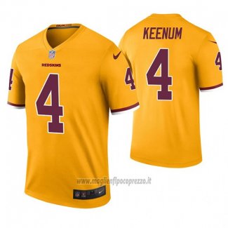 Maglia NFL Legend Washington Commanders Case Keenum Giallo