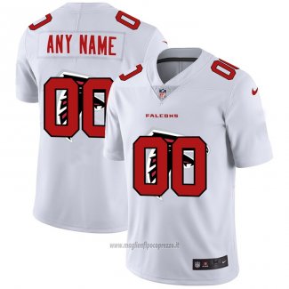 Maglia NFL Limited Atlanta Falcons Personalizzate Logo Dual Overlap Bianco
