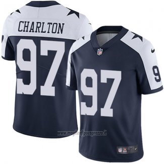 Maglia NFL Limited Bambino Dallas Cowboys 97 Charlton Nero Bianco