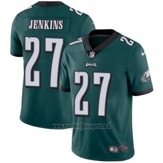 Maglia NFL Limited Bambino Philadelphia Eagles 27 Malcolm Jenkins Verde Stitched Vapor Untouchable