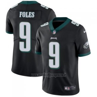 Maglia NFL Limited Bambino Philadelphia Eagles 9 Nick Foles Nero Alternate Stitched Vapor Untouchable