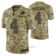 Maglia NFL Limited Buffalo Bills 4 Stephen Hauschka 2018 Salute To Service Camuffamento