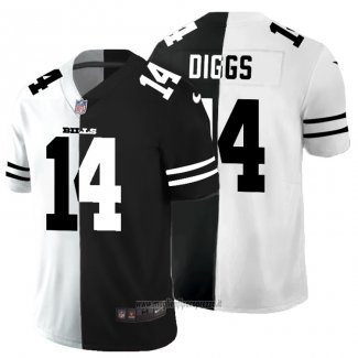 Maglia NFL Limited Buffalo Bills Diggs White Black Split