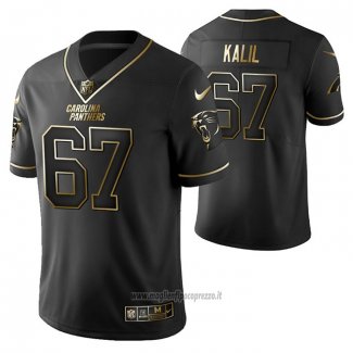 Maglia NFL Limited Carolina Panthers Ryan Kalil Golden Edition Nero
