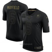 Maglia NFL Limited Cleveland Browns Mayfield 2020 Salute To Service Nero