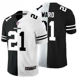 Maglia NFL Limited Cleveland Browns Ward Black White Split