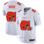 Maglia NFL Limited Cleveland Browns Ward Logo Dual Overlap Bianco