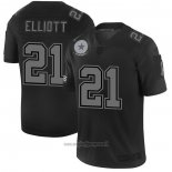 Maglia NFL Limited Dallas Cowboys Elliott 2019 Salute To Service Nero