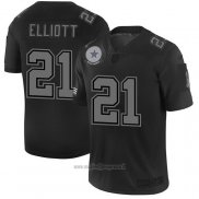 Maglia NFL Limited Dallas Cowboys Elliott 2019 Salute To Service Nero