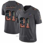 Maglia NFL Limited Dallas Cowboys Elliott Retro Flag Nero