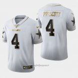 Maglia NFL Limited Dallas Cowboys Prescott Golden Edition Bianco