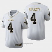 Maglia NFL Limited Dallas Cowboys Prescott Golden Edition Bianco