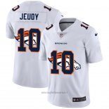 Maglia NFL Limited Denver Broncos Jeudy Logo Dual Overlap Bianco