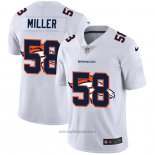 Maglia NFL Limited Denver Broncos Miller Logo Dual Overlap Bianco