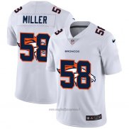 Maglia NFL Limited Denver Broncos Miller Logo Dual Overlap Bianco