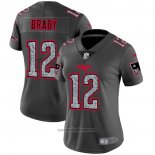 Maglia NFL Limited Donna New England Patriots Brady Static Fashion Grigio