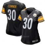 Maglia NFL Limited Donna Pittsburgh Steelers 30 Conner Nero Bianco